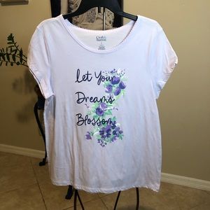 NWT Croft & Barrow S Floral Pajama T-Shirt Top